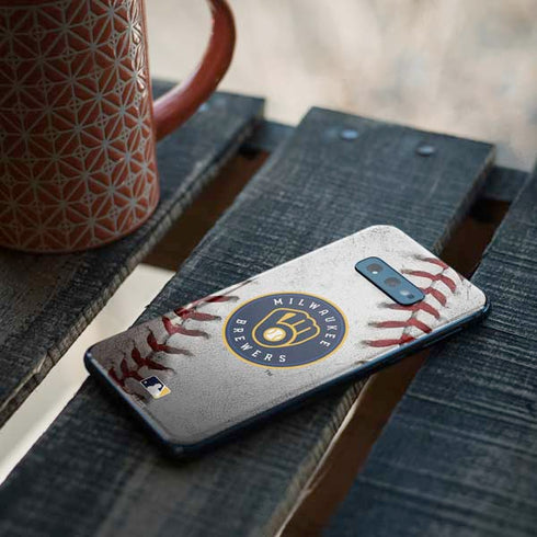MLB Milwaukee Brewers Game Ball Galaxy S10e Skin