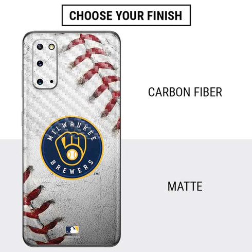 MLB Milwaukee Brewers Game Ball Galaxy S20 Skin
