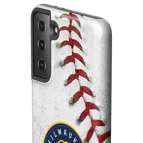 MLB Milwaukee Brewers Game Ball Galaxy S21 FE Pro Case