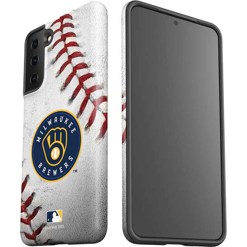 MLB Milwaukee Brewers Game Ball Galaxy S21 FE Pro Case
