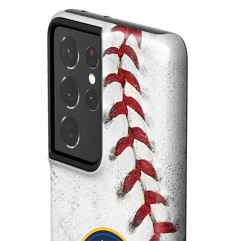 MLB Milwaukee Brewers Game Ball Galaxy S21 Ultra 5G Pro Case