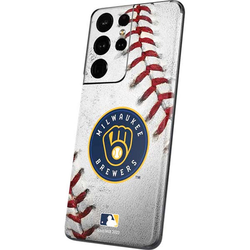 MLB Milwaukee Brewers Game Ball Galaxy S21 Ultra 5G Skin