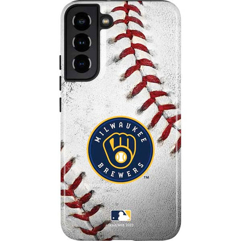 MLB Milwaukee Brewers Game Ball Galaxy S22 Plus Pro Case