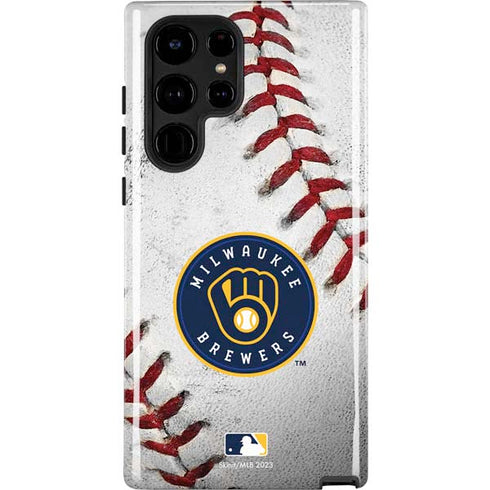 MLB Milwaukee Brewers Game Ball Galaxy S22 Ultra Pro Case