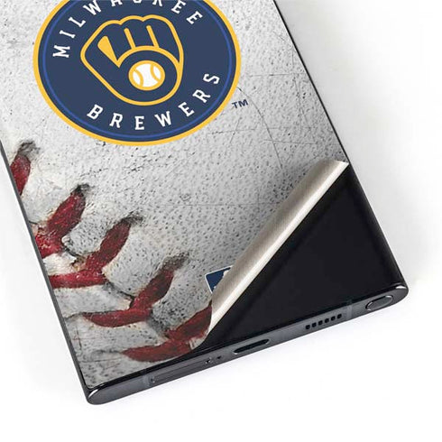 MLB Milwaukee Brewers Game Ball Galaxy S22 Ultra Skin