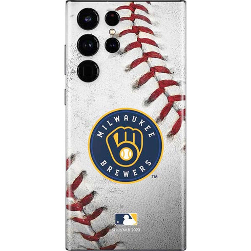 MLB Milwaukee Brewers Game Ball Galaxy S22 Ultra Skin