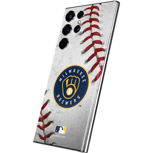 MLB Milwaukee Brewers Game Ball Galaxy S22 Ultra Skin