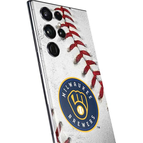 MLB Milwaukee Brewers Game Ball Galaxy S22 Ultra Skin