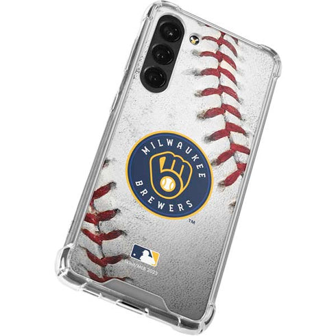 MLB Milwaukee Brewers Game Ball Galaxy S23 Plus Clear Case