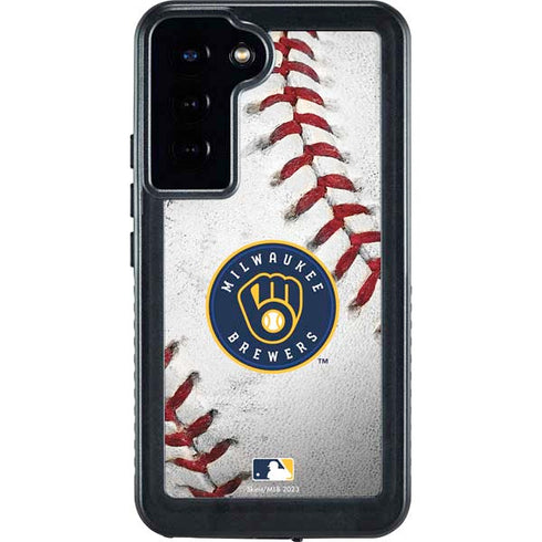 MLB Milwaukee Brewers Game Ball Galaxy S23 Plus Waterproof Case