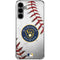 MLB Milwaukee Brewers Game Ball Galaxy S24 Plus Clear Case