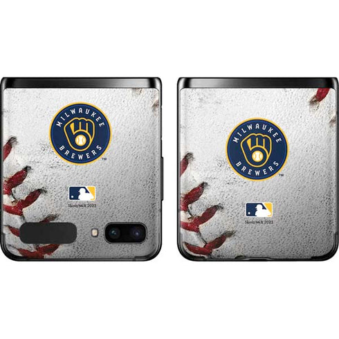 MLB Milwaukee Brewers Game Ball Galaxy Z Flip Skin