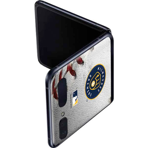 MLB Milwaukee Brewers Game Ball Galaxy Z Flip Skin