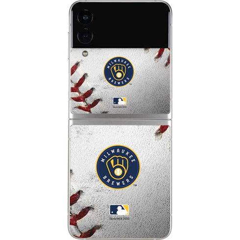 MLB Milwaukee Brewers Game Ball Galaxy Z Flip3 5G Skin