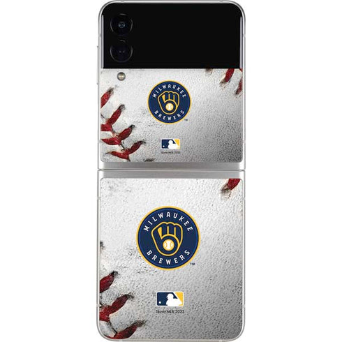 MLB Milwaukee Brewers Game Ball Galaxy Z Flip4 5G Skin