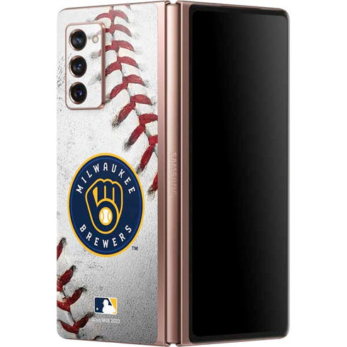MLB Milwaukee Brewers Game Ball Galaxy Z Fold2 5G Skin
