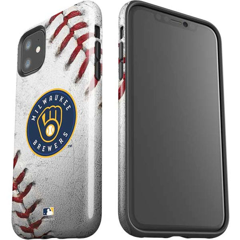 MLB Milwaukee Brewers Game Ball iPhone 11 Impact Case