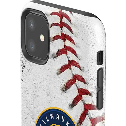 MLB Milwaukee Brewers Game Ball iPhone 11 Impact Case