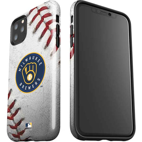 MLB Milwaukee Brewers Game Ball iPhone 11 Pro Max Impact Case
