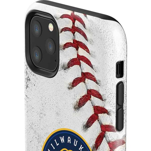 MLB Milwaukee Brewers Game Ball iPhone 11 Pro Max Impact Case