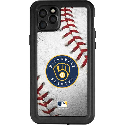 MLB Milwaukee Brewers Game Ball iPhone 11 Pro Max Waterproof Case