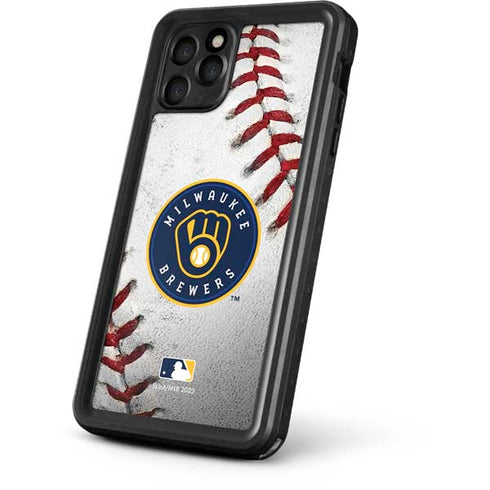 MLB Milwaukee Brewers Game Ball iPhone 11 Pro Max Waterproof Case