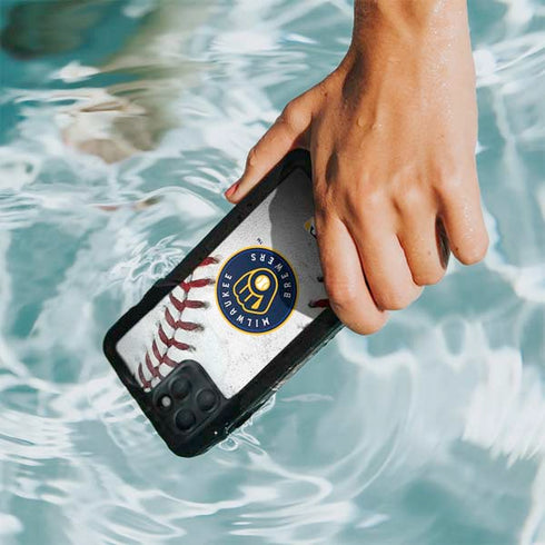 MLB Milwaukee Brewers Game Ball iPhone 11 Pro Max Waterproof Case