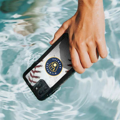 MLB Milwaukee Brewers Game Ball iPhone 11 Pro Waterproof Case