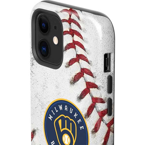 MLB Milwaukee Brewers Game Ball iPhone 12 Impact Case