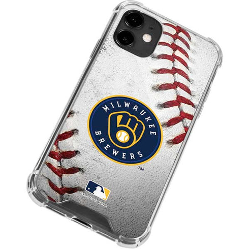 MLB Milwaukee Brewers Game Ball iPhone 12 Mini Clear Case