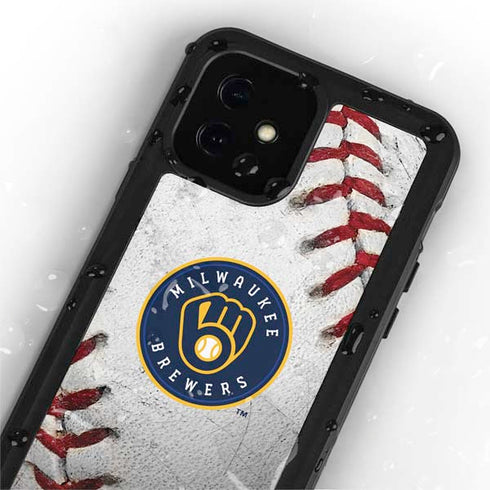 MLB Milwaukee Brewers Game Ball iPhone 12 Mini Waterproof Case