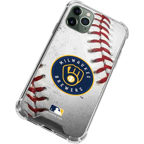 MLB Milwaukee Brewers Game Ball iPhone 12 Pro Max Clear Case