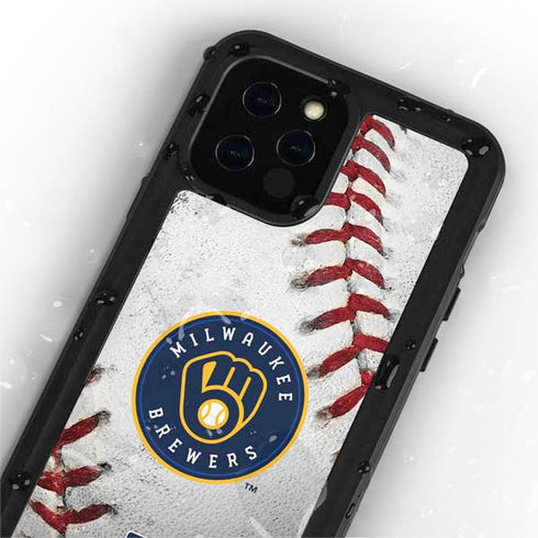 MLB Milwaukee Brewers Game Ball iPhone 12 Pro Max Waterproof Case