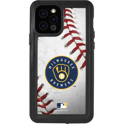 MLB Milwaukee Brewers Game Ball iPhone 12 Pro Waterproof Case