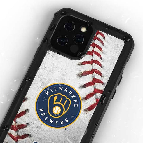 MLB Milwaukee Brewers Game Ball iPhone 12 Pro Waterproof Case