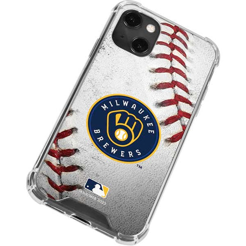 MLB Milwaukee Brewers Game Ball iPhone 13 Mini Clear Case
