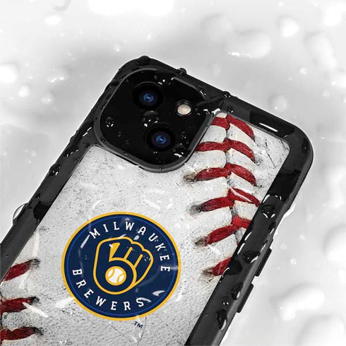 MLB Milwaukee Brewers Game Ball iPhone 13 Mini Waterproof Case