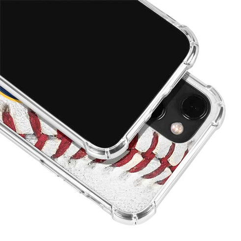 MLB Milwaukee Brewers Game Ball iPhone 14 Clear Case
