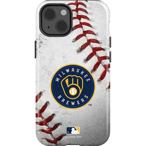 MLB Milwaukee Brewers Game Ball iPhone 15 Impact Case