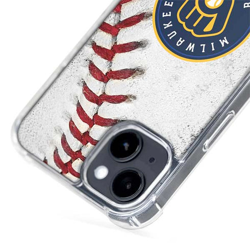 MLB Milwaukee Brewers Game Ball iPhone 15 MagSafe Case