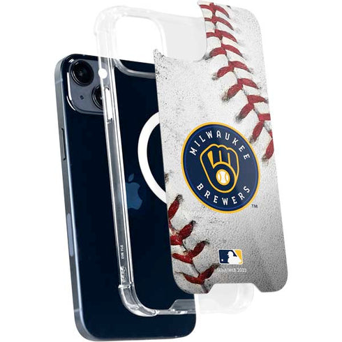 MLB Milwaukee Brewers Game Ball iPhone 15 Plus MagSafe Case
