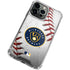 MLB Milwaukee Brewers Game Ball iPhone 15 Pro Clear Case