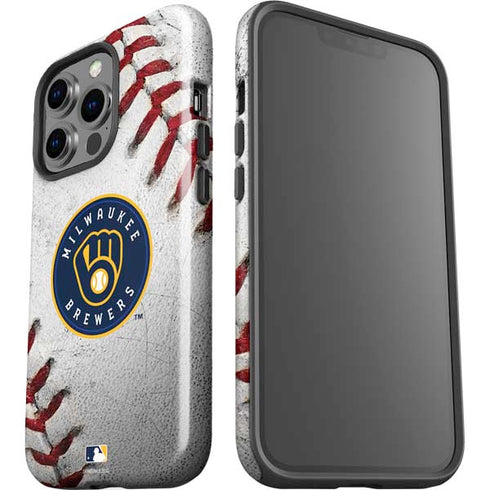 MLB Milwaukee Brewers Game Ball iPhone 15 Pro Impact Case