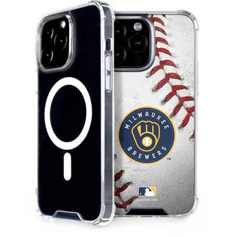 MLB Milwaukee Brewers Game Ball iPhone 15 Pro Max MagSafe Case