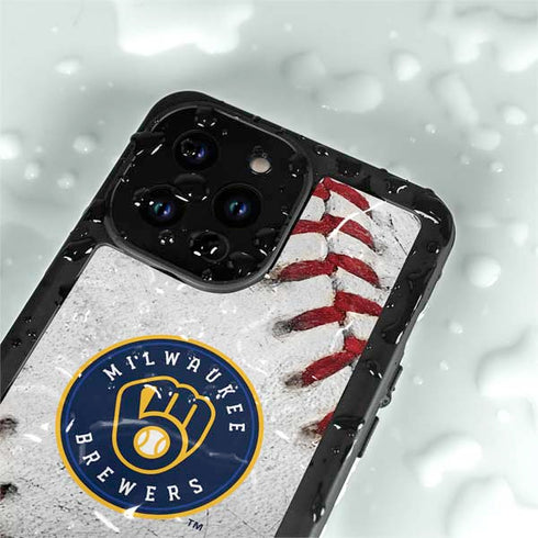 MLB Milwaukee Brewers Game Ball iPhone 14 Pro Max Waterproof Case