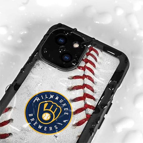 MLB Milwaukee Brewers Game Ball iPhone 15 Waterproof Case