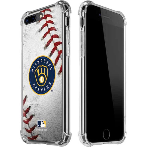 MLB Milwaukee Brewers Game Ball iPhone 7/8 Plus Clear Case