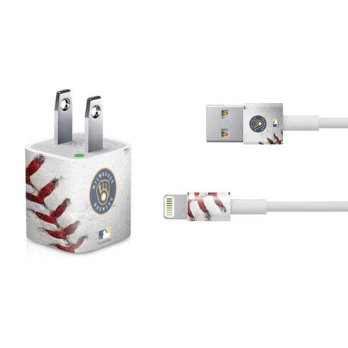 MLB Milwaukee Brewers Game Ball iPhone Charger (5W USB) Skin