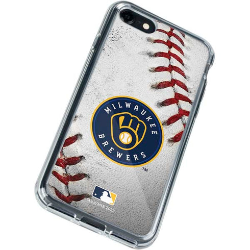 MLB Milwaukee Brewers Game Ball iPhone SE (2nd & 3rd Gen) Clear Case
