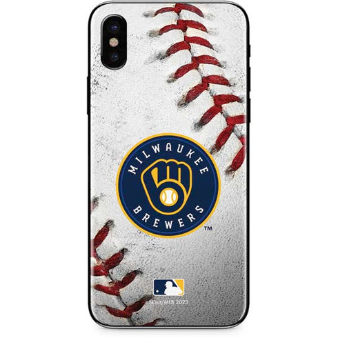MLB Milwaukee Brewers Game Ball iPhone X Skin